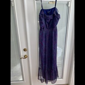 Express purple BoHo spaghetti strap dress